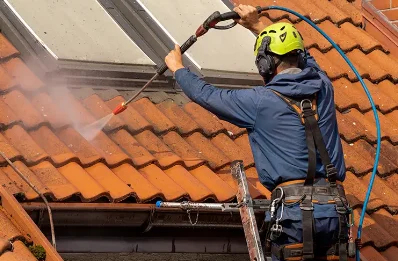 Démoussage et hydrofuge de toiture à Ommoy